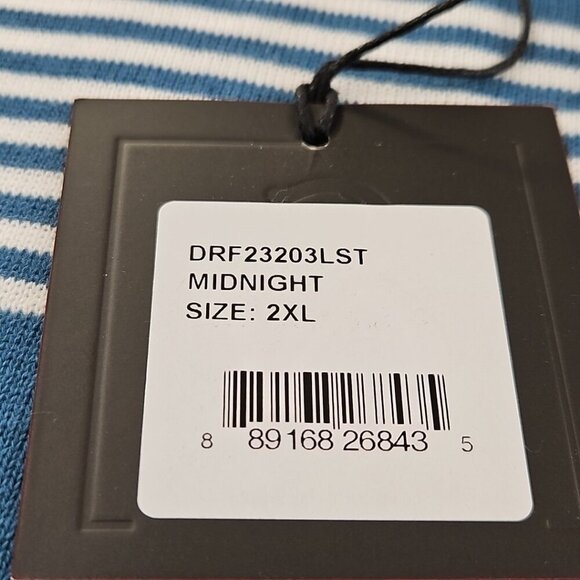 DSTRCT&row Long Sleeve Henley Men's XXL Denim Blue Collared Two Buttons NEW NWT - Picture 7 of 15